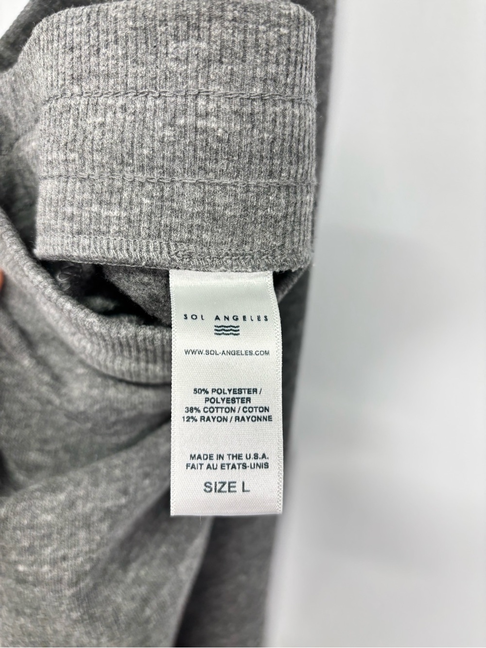✨Sol Angeles Scallop Women’s Gray Skirt Size L - Picture 8 of 10